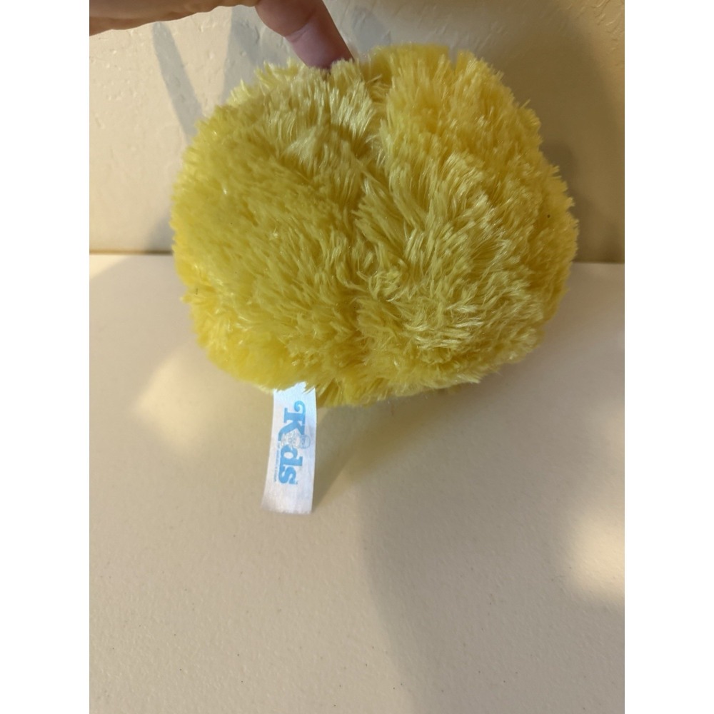 Kids of America Yellow Duck Plush Round Fluffy Stuffed Animal 7" Cute Toy - Picture 2 of 5